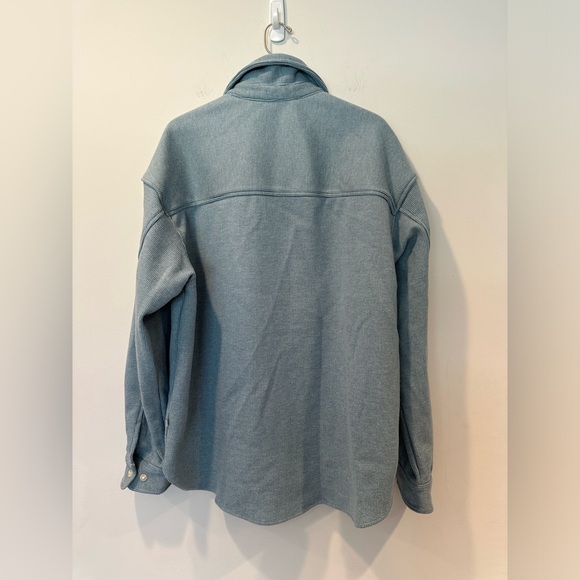 Standard/Cloth Men's Super Soft Shirt Jacket in Sky blue - Picture 3 of 8